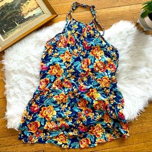 American Eagle Hawaiian Print Mini Dress